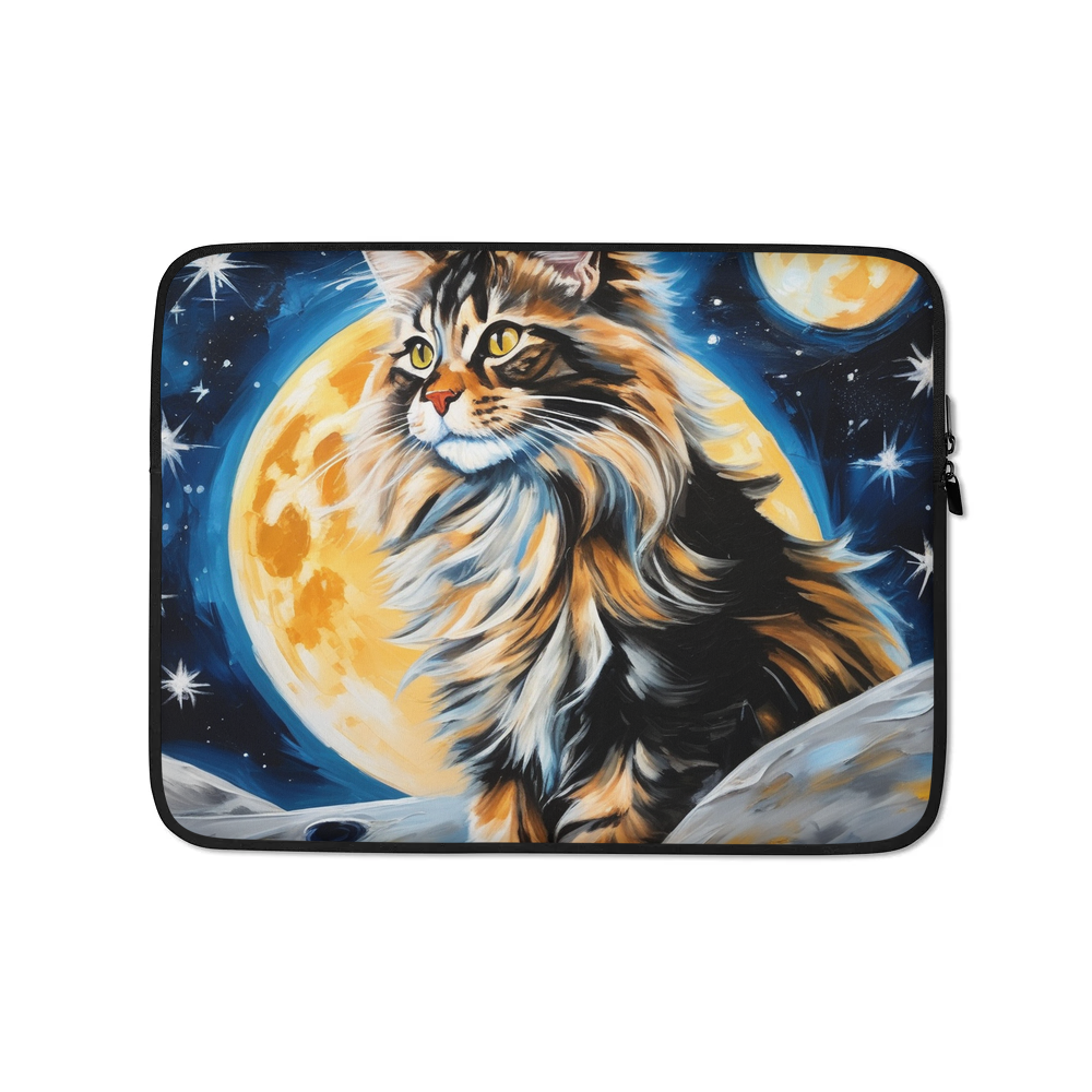 PugMug Custom Tabby Maine Coon Cat Laptop Sleeve