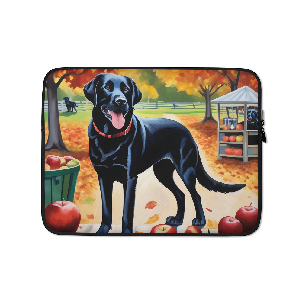 PugMug Custom Black Labrador Retriever Laptop Sleeve