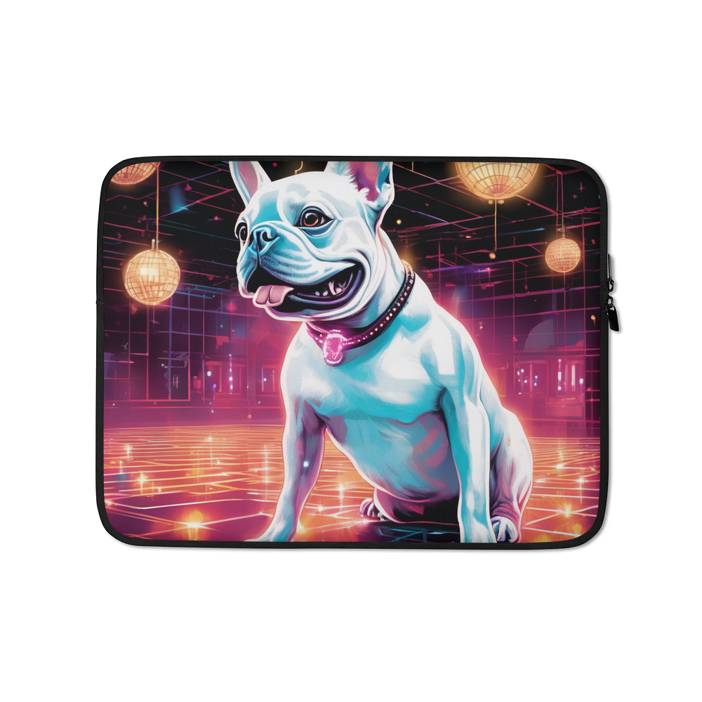 PugMug Custom White French Bulldog Laptop Sleeve