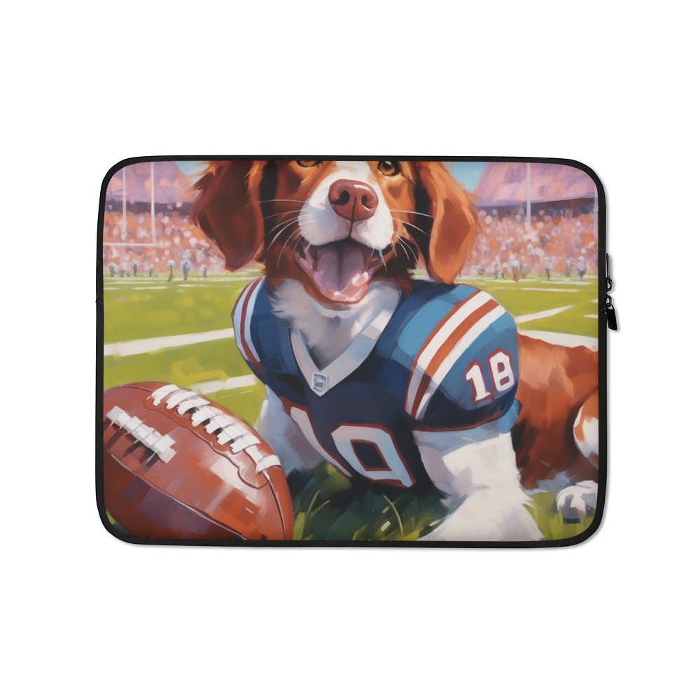 PugMug Custom Brittany Dog Laptop Sleeve