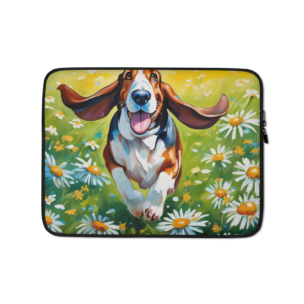 PugMug Custom Basset Hound Laptop Sleeve