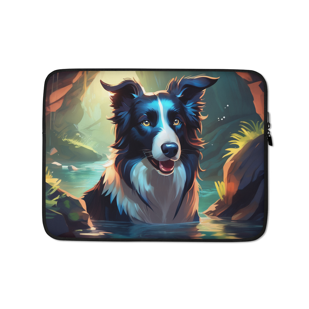 PugMug Custom Border Collie Laptop Sleeve