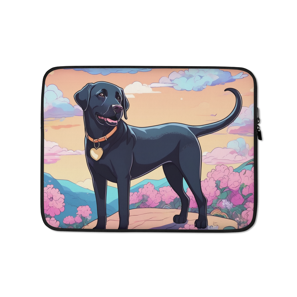 PugMug Custom Black Labrador Retriever Laptop Sleeve