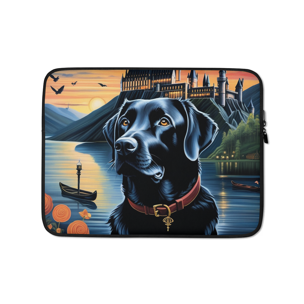 PugMug Custom Black Labrador Retriever Laptop Sleeve