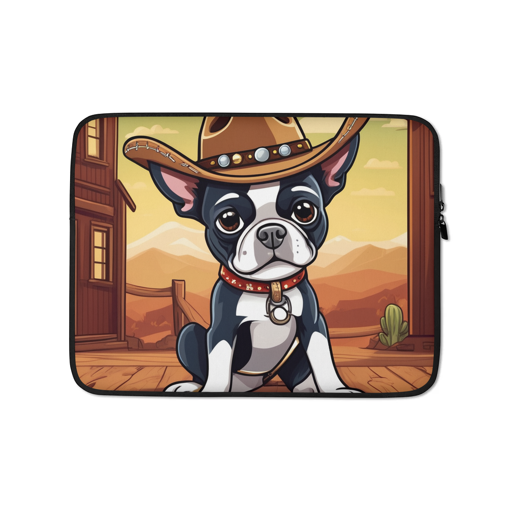 PugMug Custom Boston Terrier Laptop Sleeve