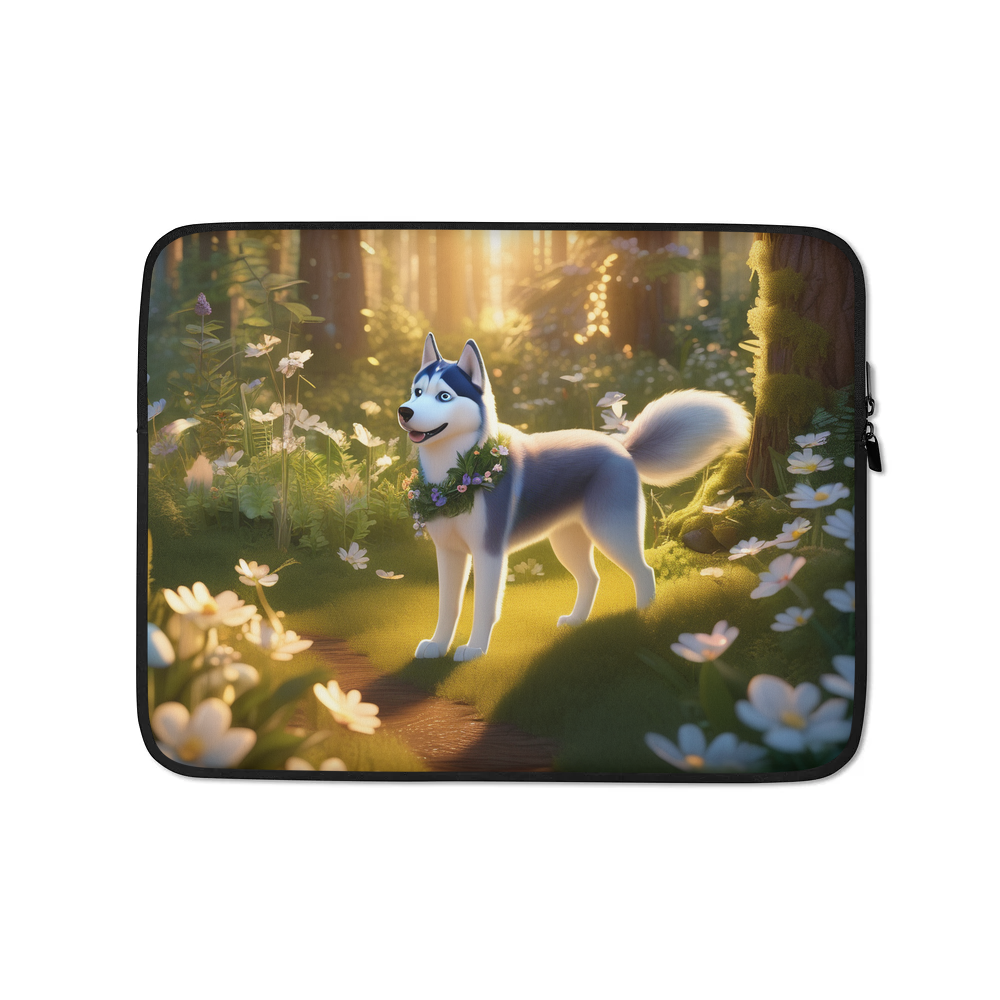 PugMug Custom Siberian Husky Laptop Sleeve