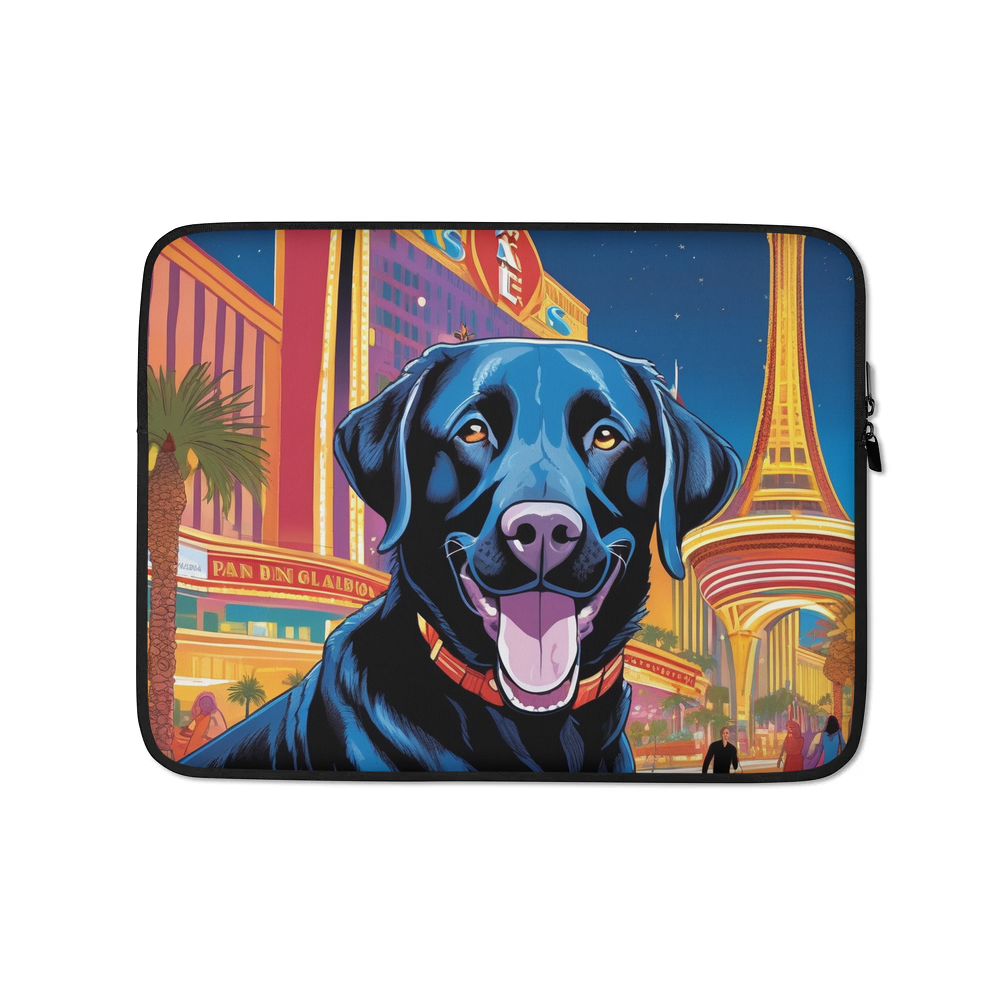 PugMug Custom Black Labrador Retriever Laptop Sleeve
