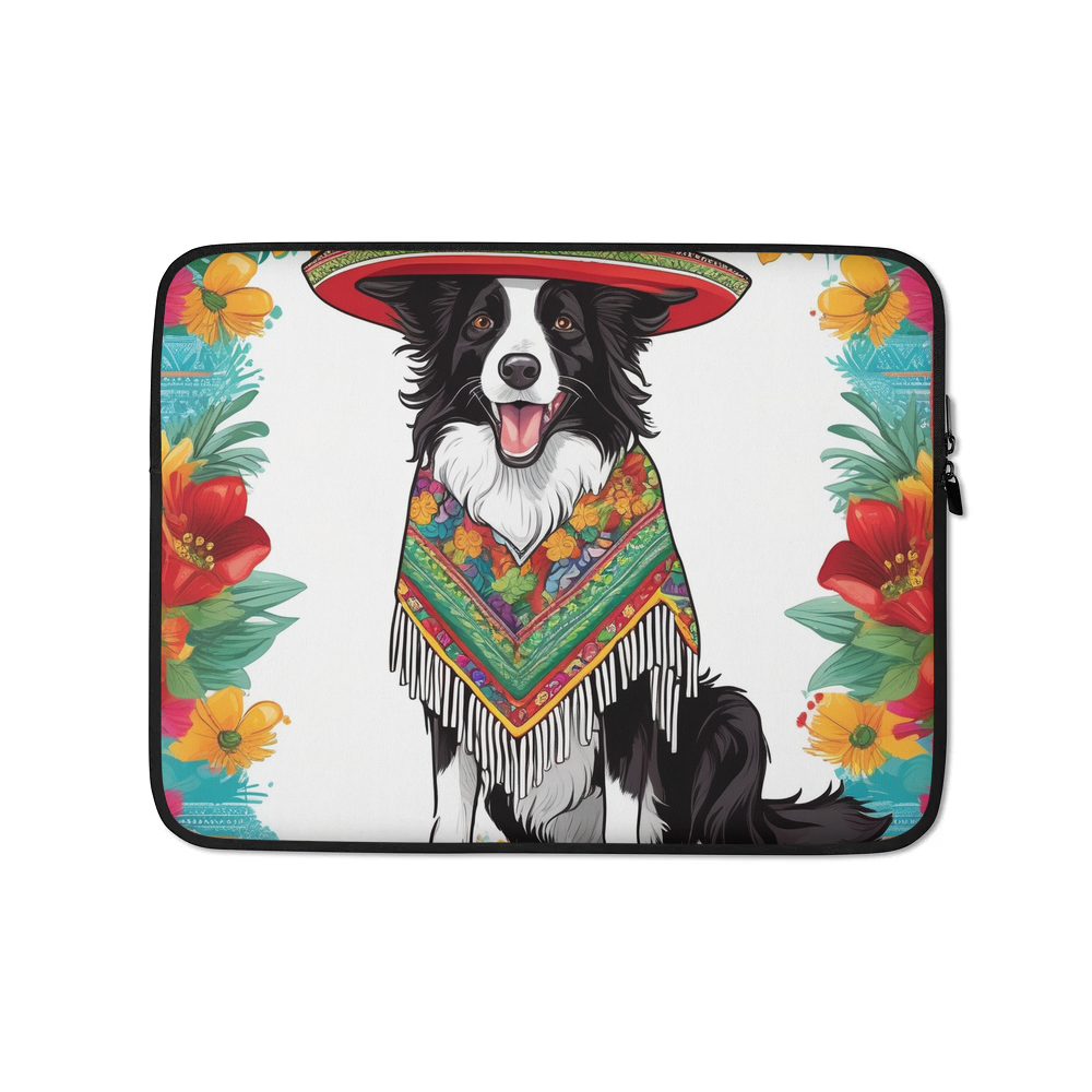 PugMug Custom Border Collie Laptop Sleeve
