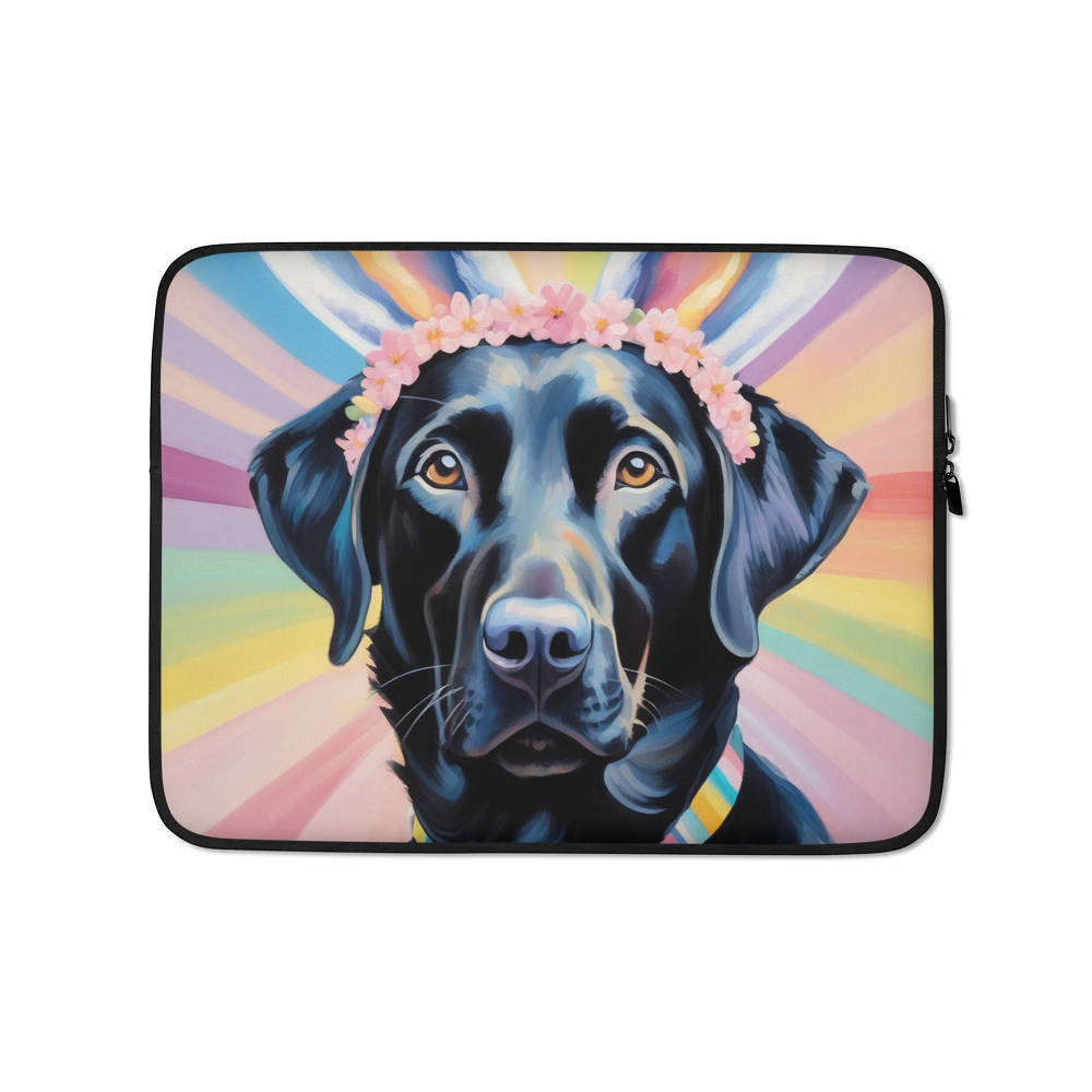 PugMug Custom Black Labrador Retriever Laptop Sleeve