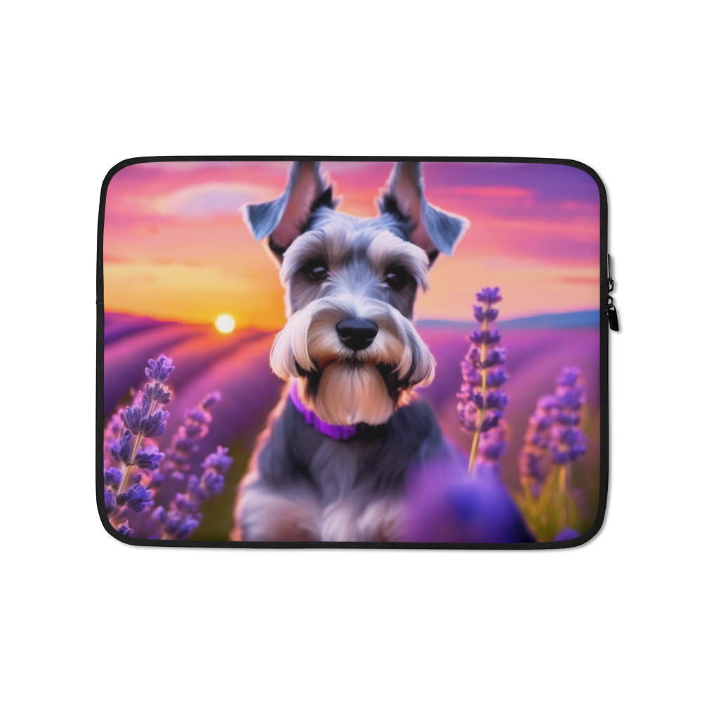 PugMug Custom Miniature Schnauzer Laptop Sleeve