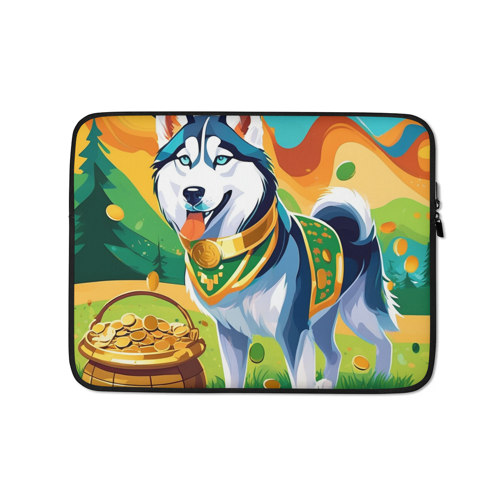 PugMug Custom Siberian Husky Laptop Sleeve