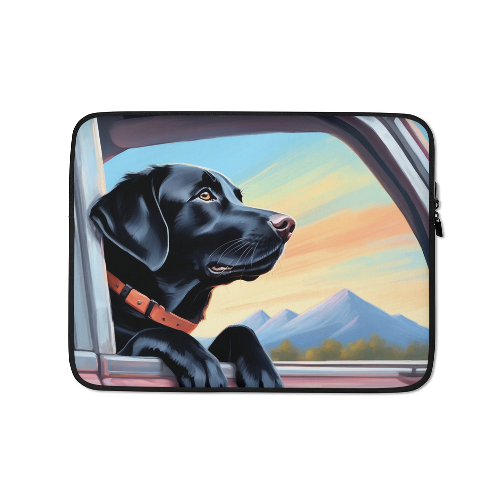 PugMug Custom Black Labrador Retriever Laptop Sleeve