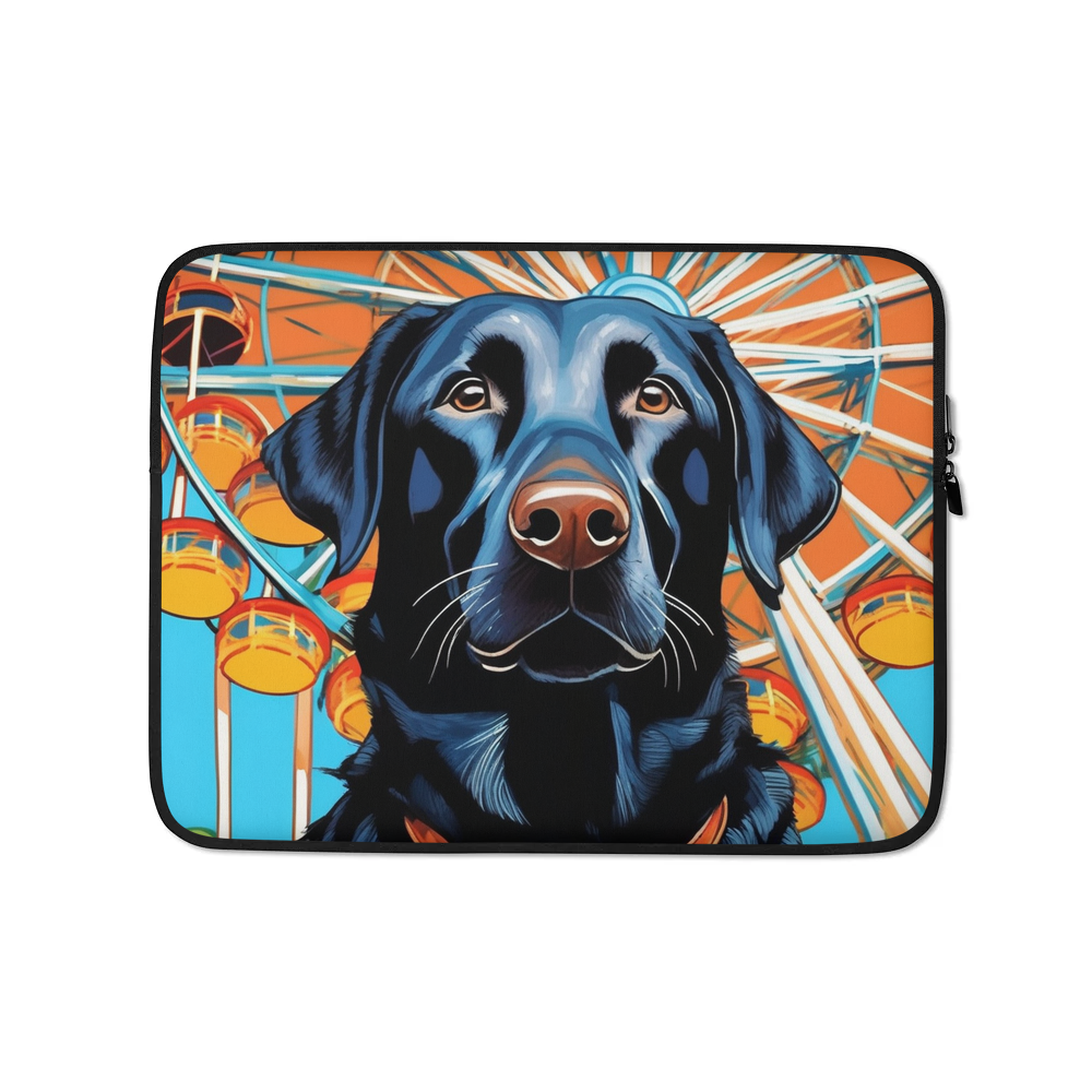 PugMug Custom Black Labrador Retriever Laptop Sleeve