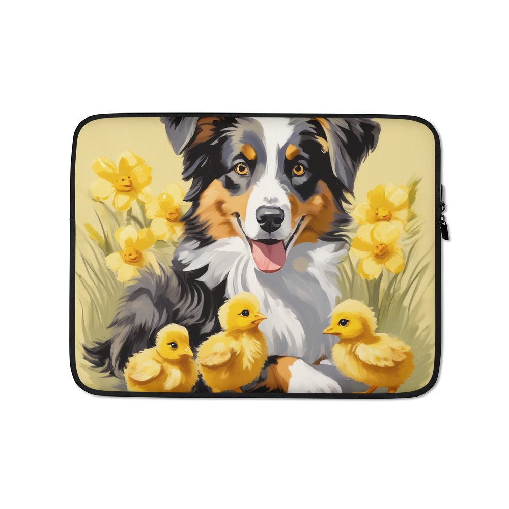PugMug Custom Australian Shepherd Dog Laptop Sleeve