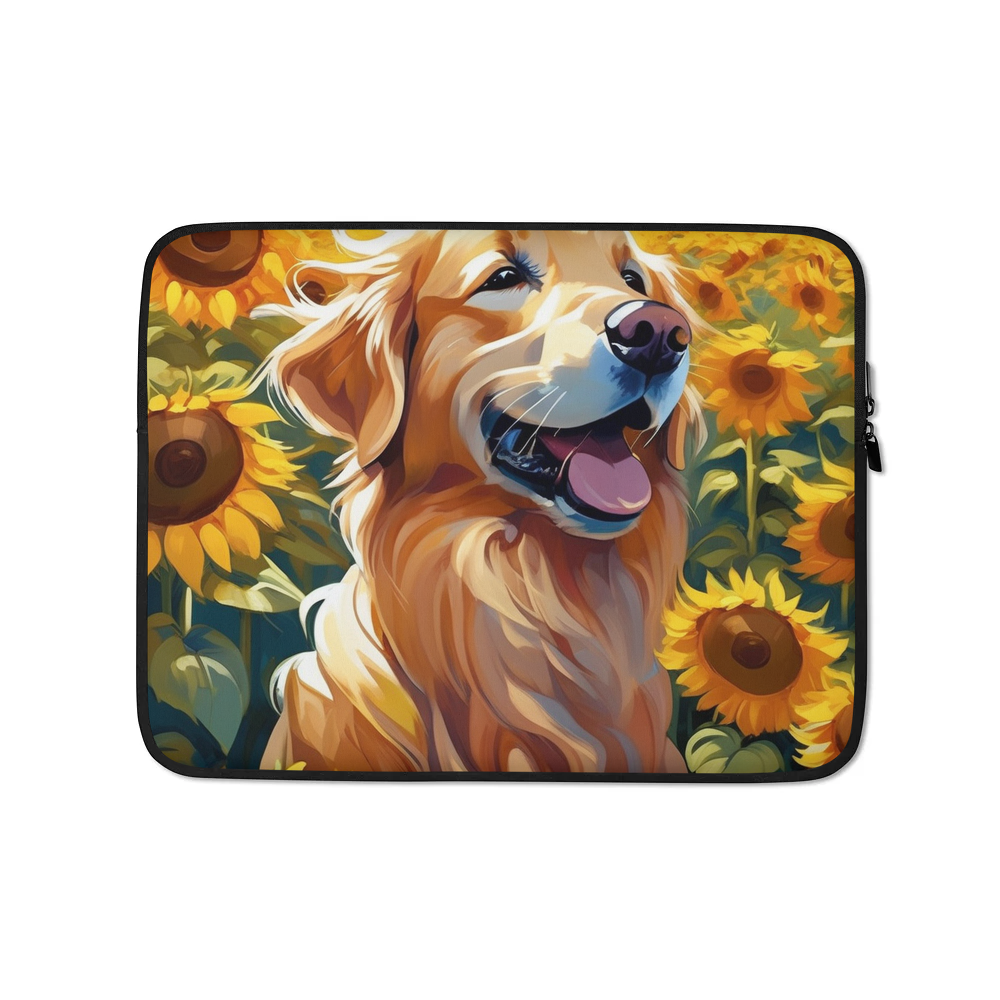 PugMug Custom Golden Retriever Laptop Sleeve