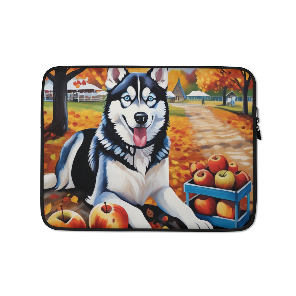 PugMug Custom Siberian Husky Laptop Sleeve