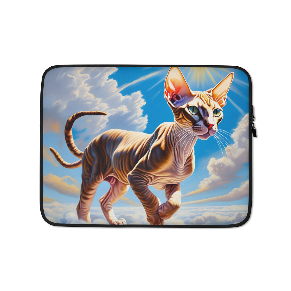 PugMug Custom Tabby Sphynx Cat Laptop Sleeve