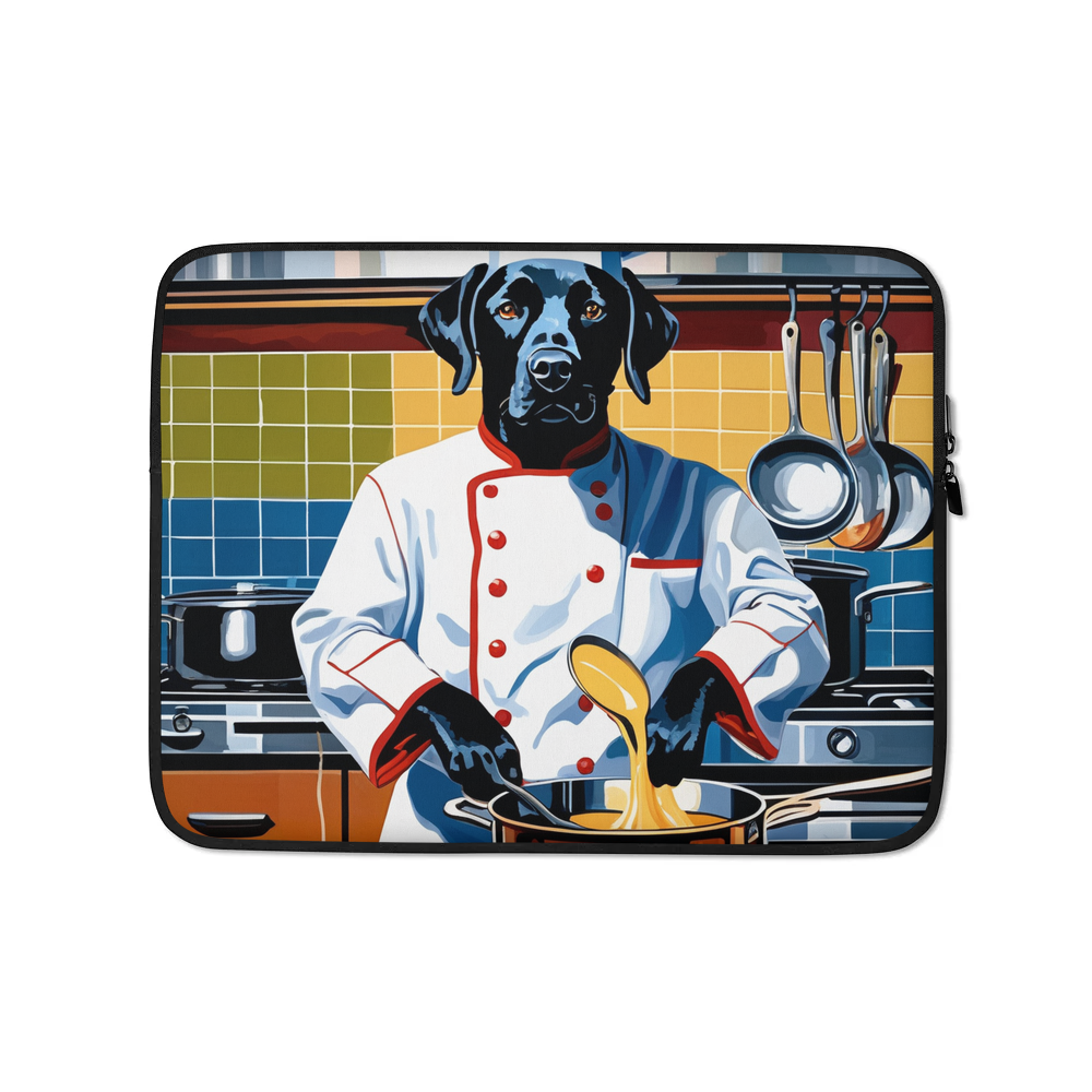 PugMug Custom Black Labrador Retriever Laptop Sleeve
