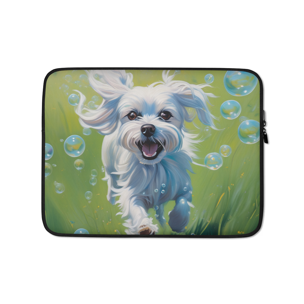 PugMug Custom Maltese Dog Laptop Sleeve
