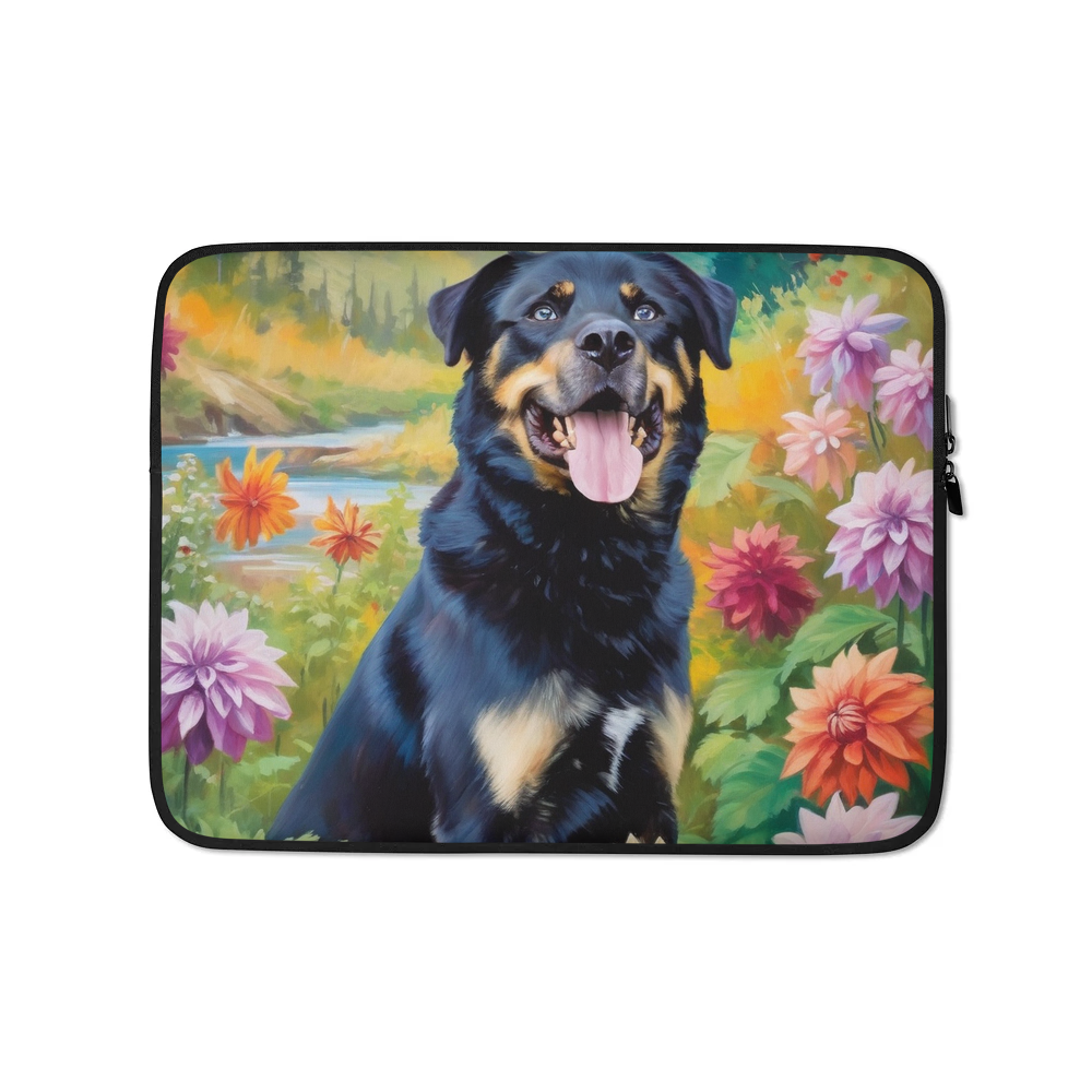 PugMug Custom Blue Laptop Sleeve