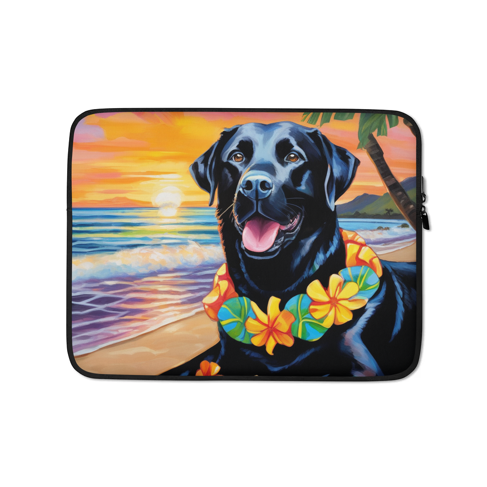 PugMug Custom Black Labrador Retriever Laptop Sleeve