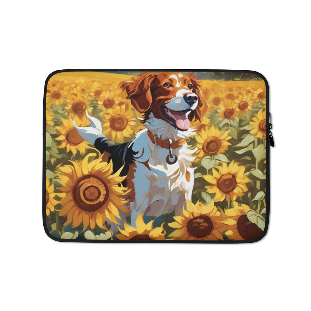 PugMug Custom Brittany Dog Laptop Sleeve