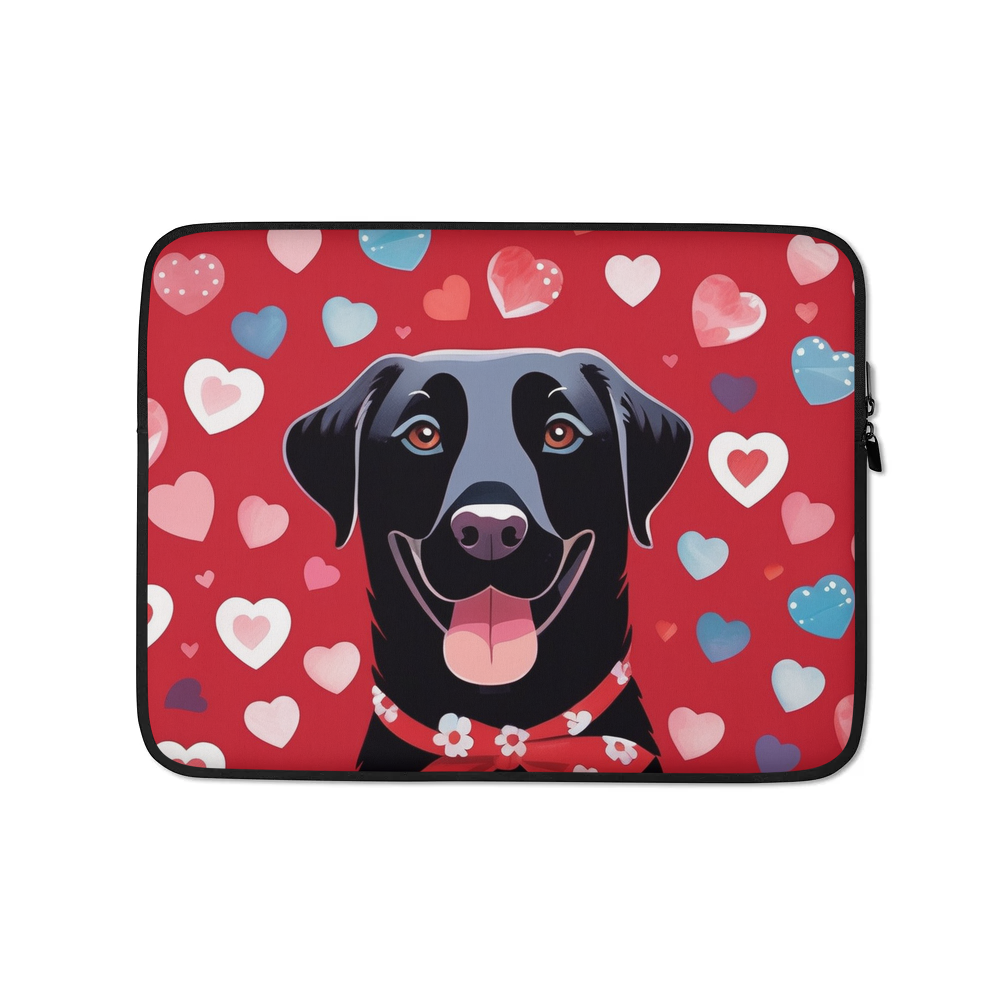 PugMug Custom Black Labrador Retriever Laptop Sleeve