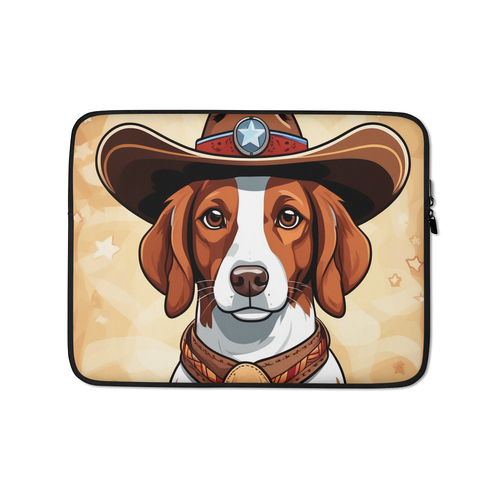 PugMug Custom Brittany Dog Laptop Sleeve