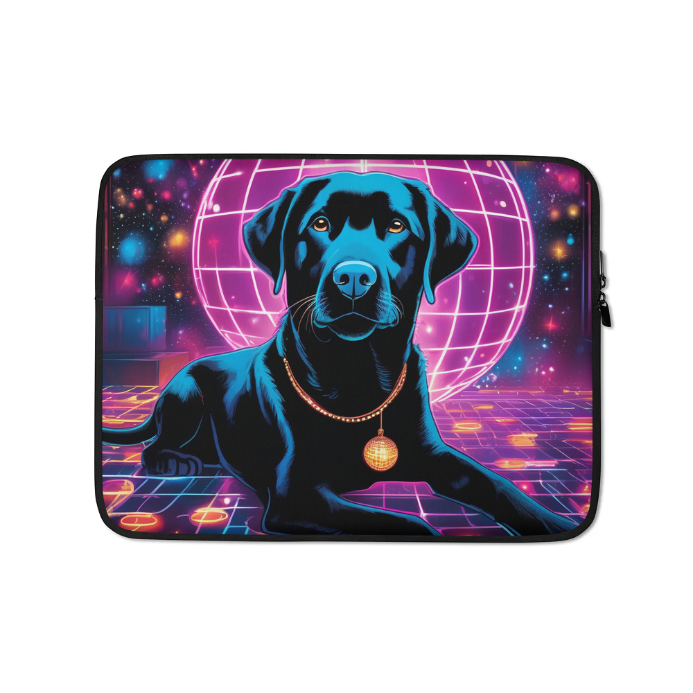 PugMug Custom Black Labrador Retriever Laptop Sleeve