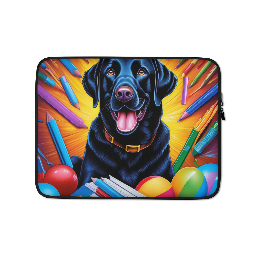 PugMug Custom Black Labrador Retriever Laptop Sleeve