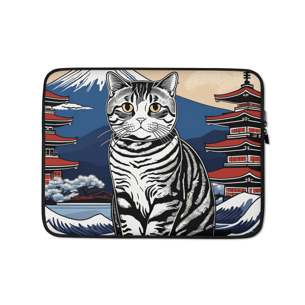 PugMug Custom Tabby Scottish Fold Cat Laptop Sleeve