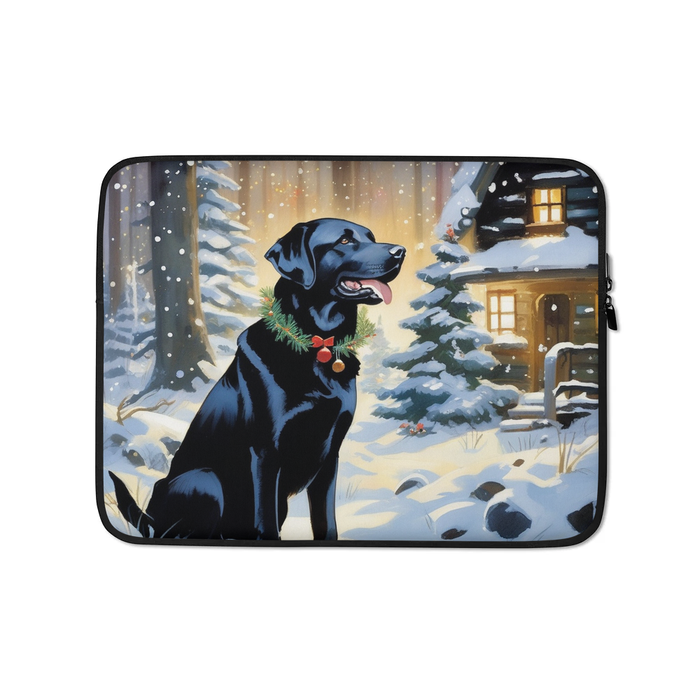 PugMug Custom Black Labrador Retriever Laptop Sleeve