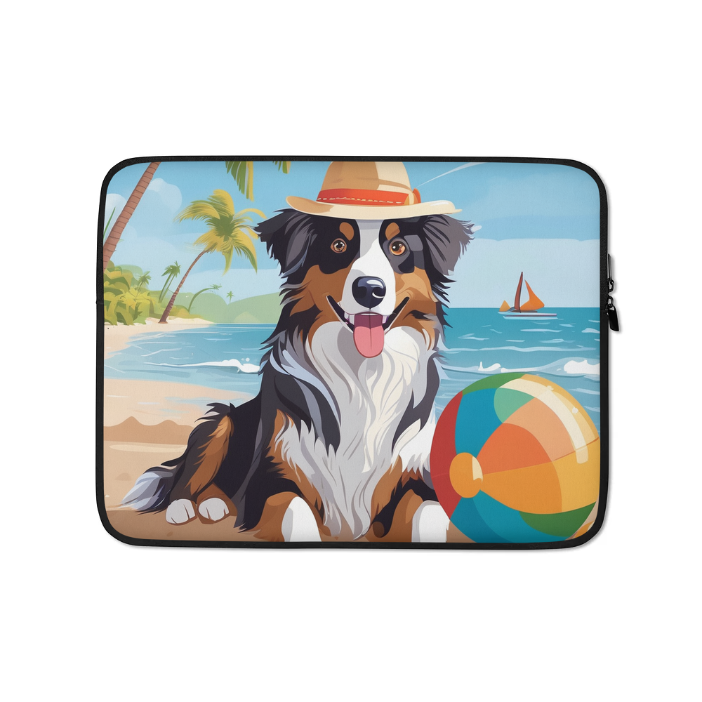 PugMug Custom Australian Shepherd Dog Laptop Sleeve