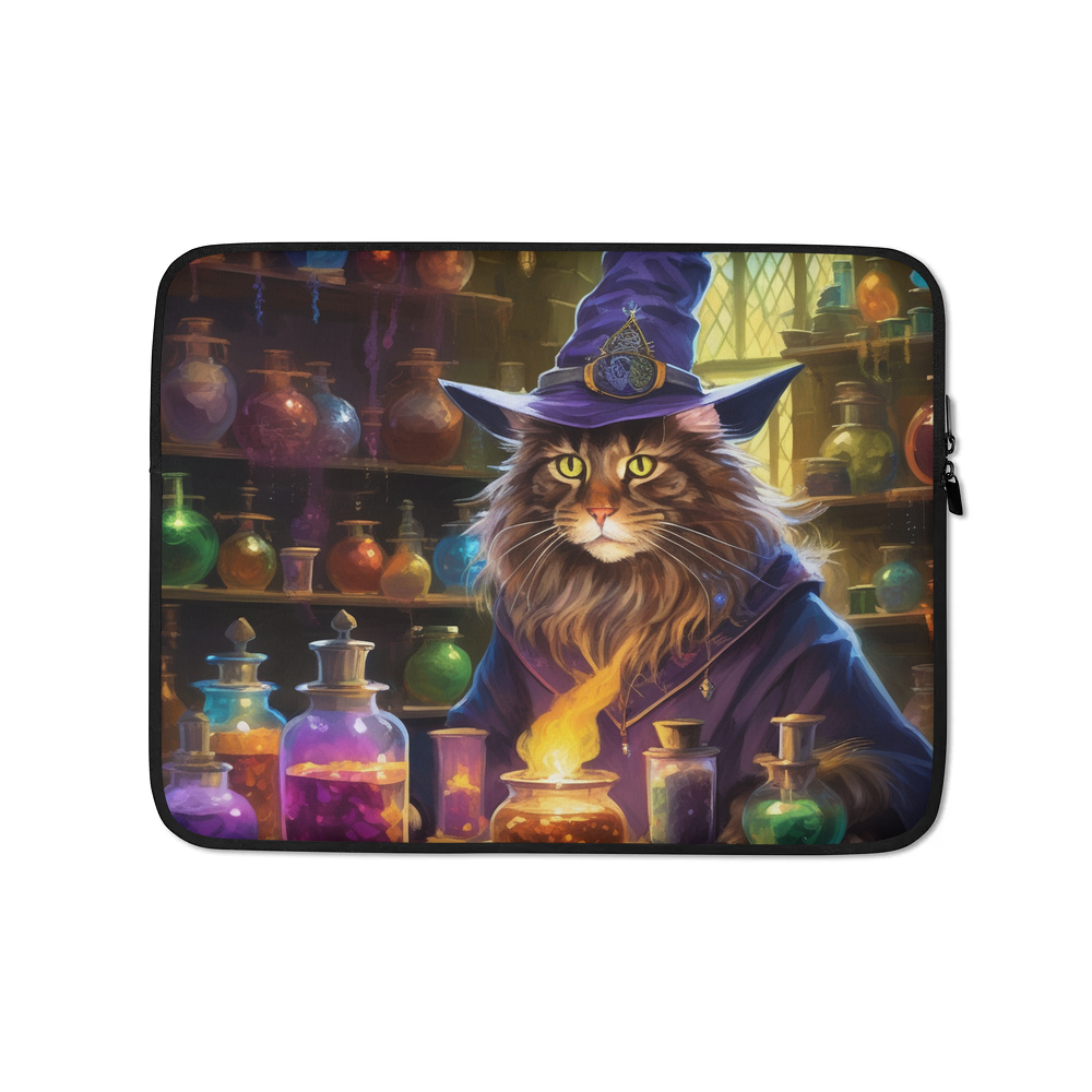 PugMug Custom Tabby Maine Coon Cat Laptop Sleeve
