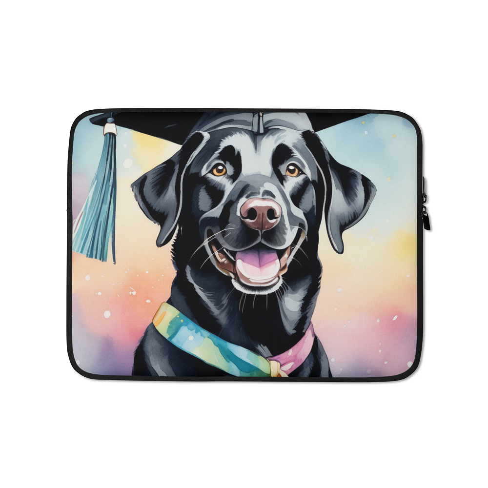 PugMug Custom Black Labrador Retriever Laptop Sleeve