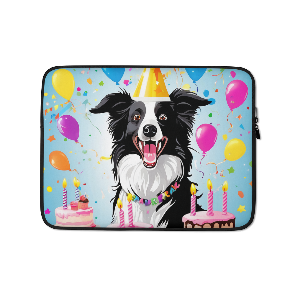 PugMug Custom Border Collie Laptop Sleeve
