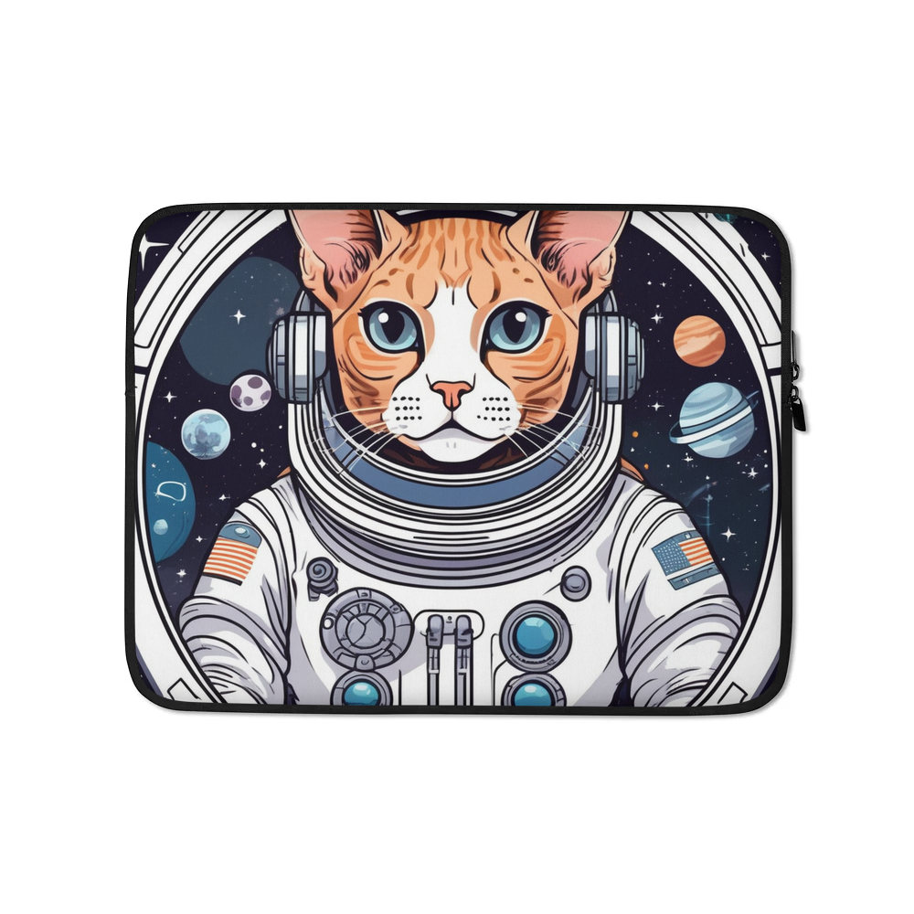 PugMug Custom Tabby Devon Rex Cat Laptop Sleeve