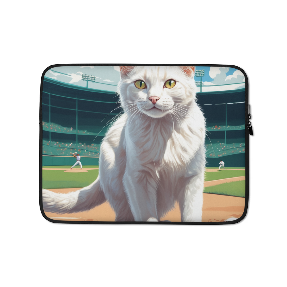 PugMug Custom White Exotic Cat Laptop Sleeve