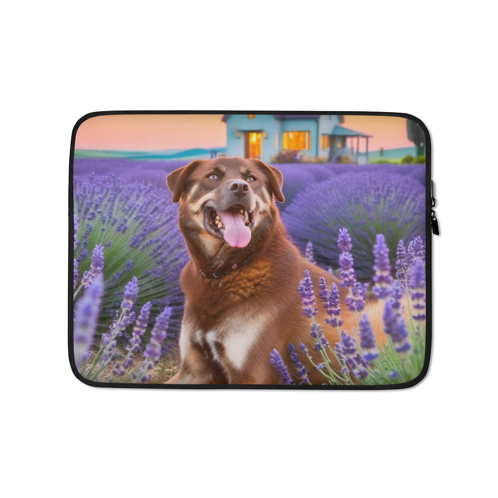 PugMug Custom Blue Laptop Sleeve