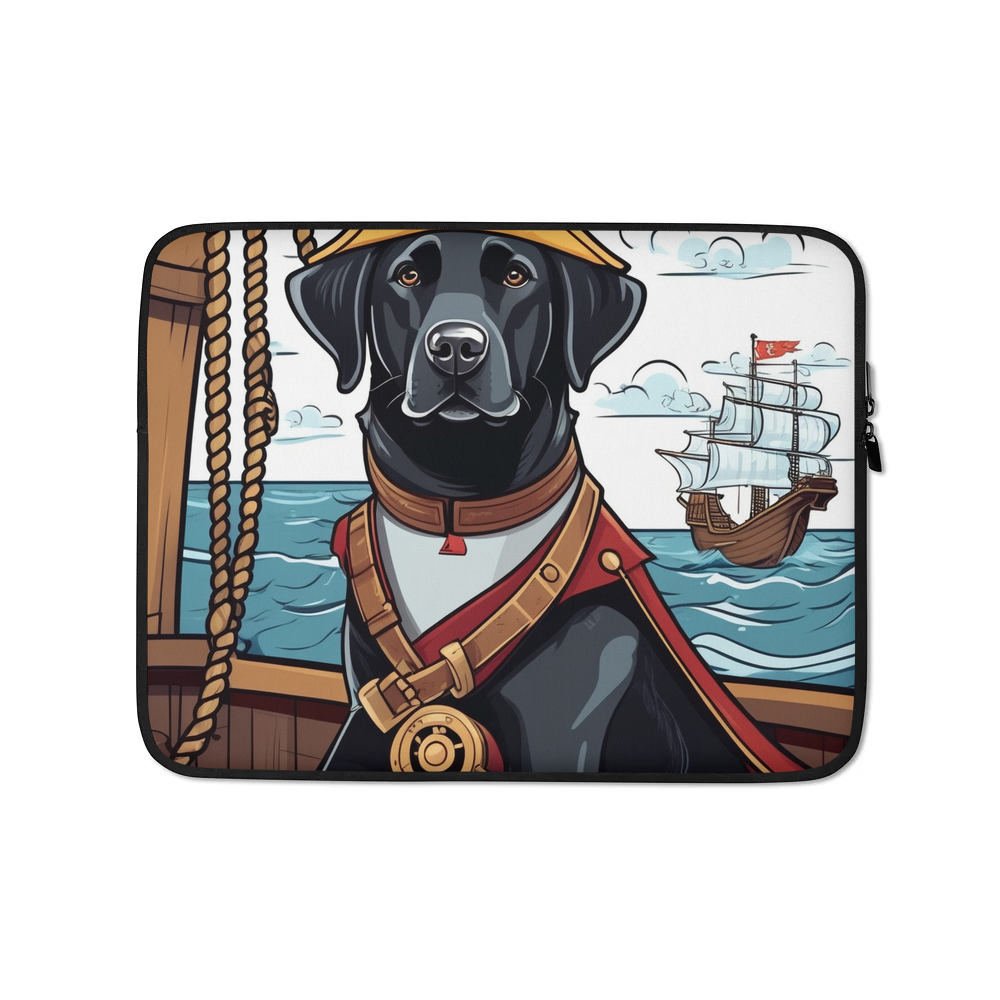 PugMug Custom Black Labrador Retriever Laptop Sleeve
