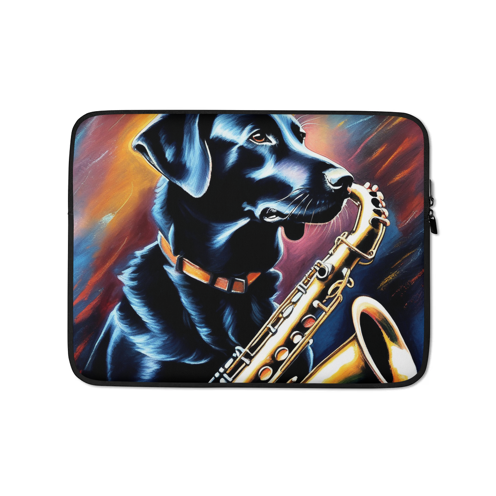 PugMug Custom Black Labrador Retriever Laptop Sleeve