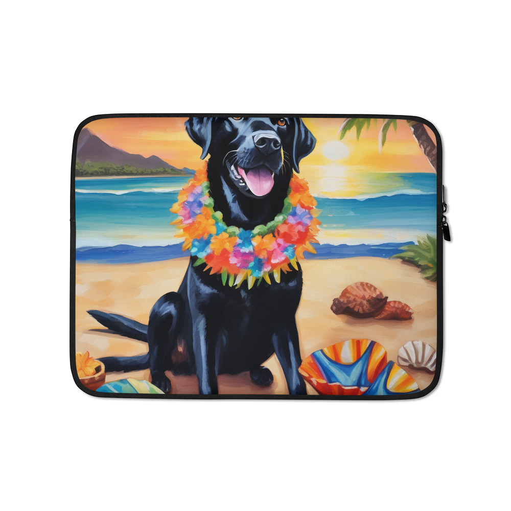 PugMug Custom Black Labrador Retriever Laptop Sleeve