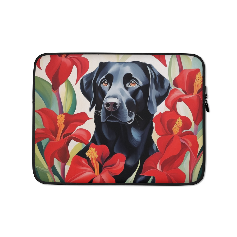 PugMug Custom Black Labrador Retriever Laptop Sleeve