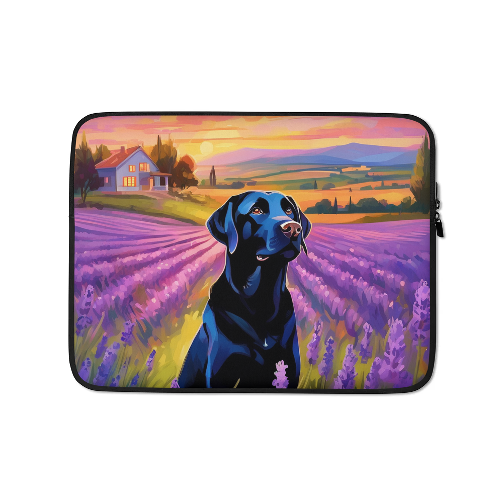 PugMug Custom Black Labrador Retriever Laptop Sleeve