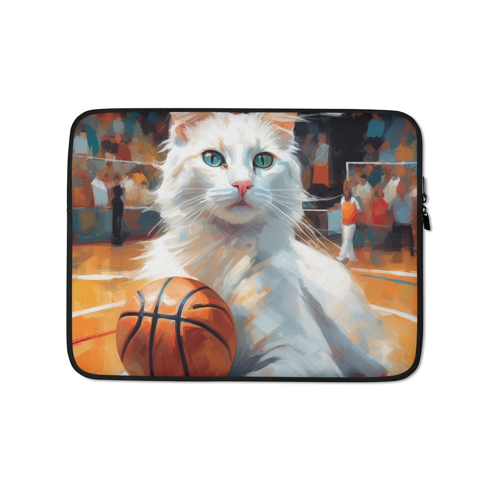PugMug Custom White Companion Cat Laptop Sleeve