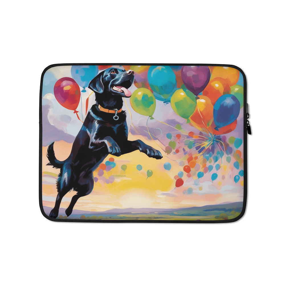 PugMug Custom Black Labrador Retriever Laptop Sleeve