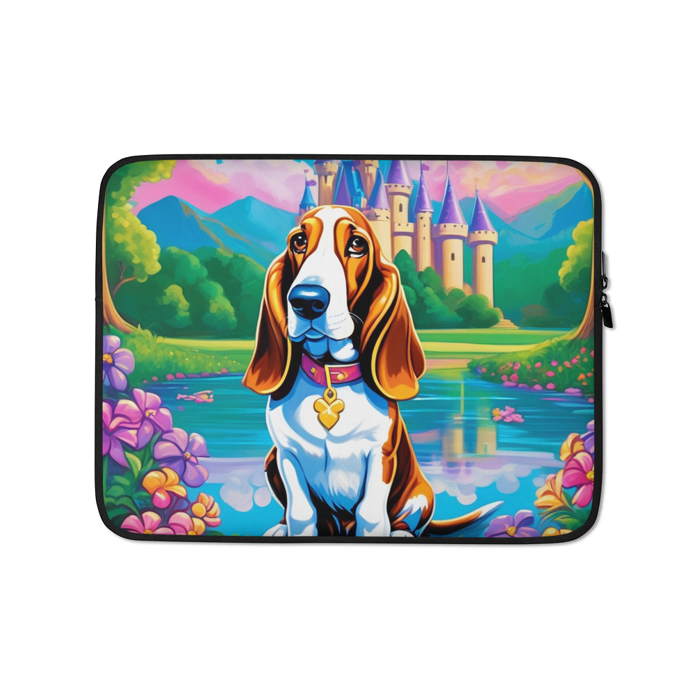 PugMug Custom Basset Hound Laptop Sleeve