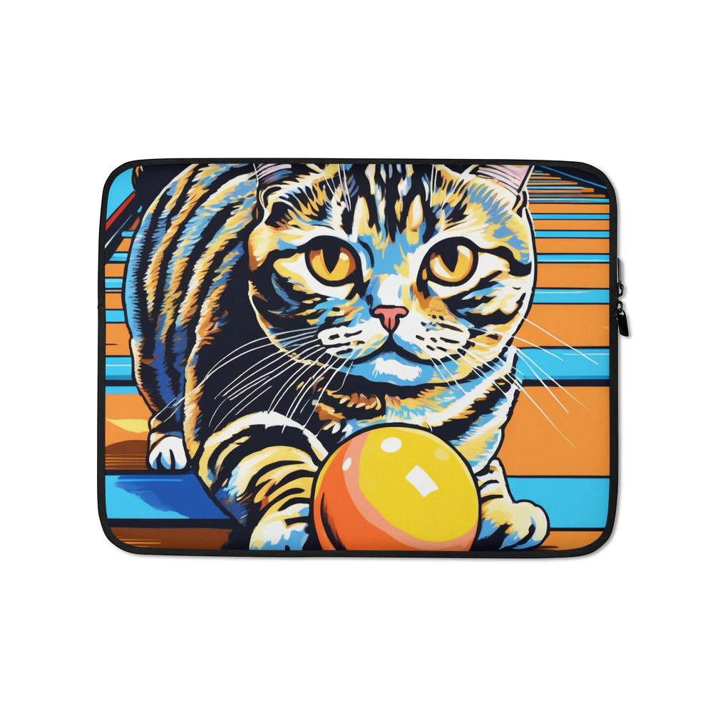 PugMug Custom Tabby Scottish Fold Cat Laptop Sleeve