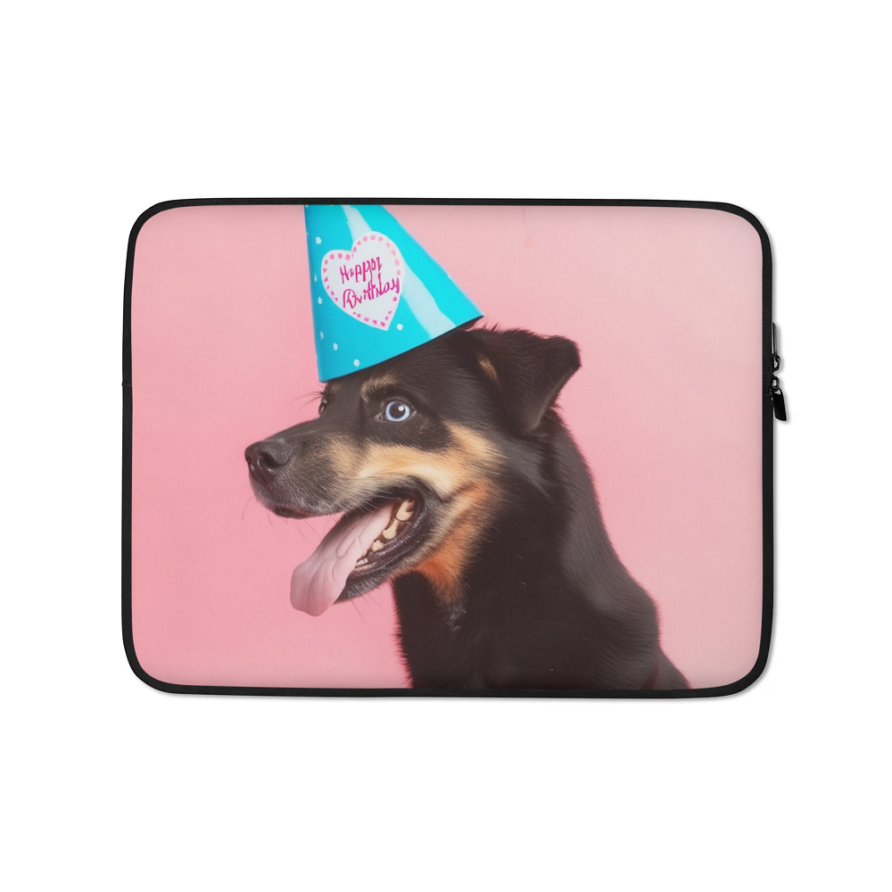 PugMug Custom Blue Laptop Sleeve