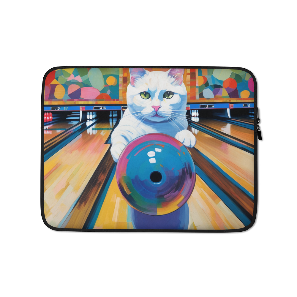 PugMug Custom White Companion Cat Laptop Sleeve